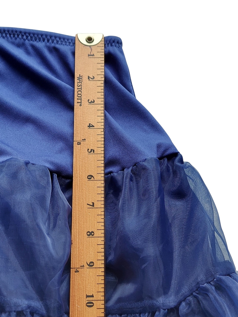 NWT Shimaly Royal Blue Petticoat Tutu Crinoline Underskirt Rockabilly Costume - Picture 12 of 13